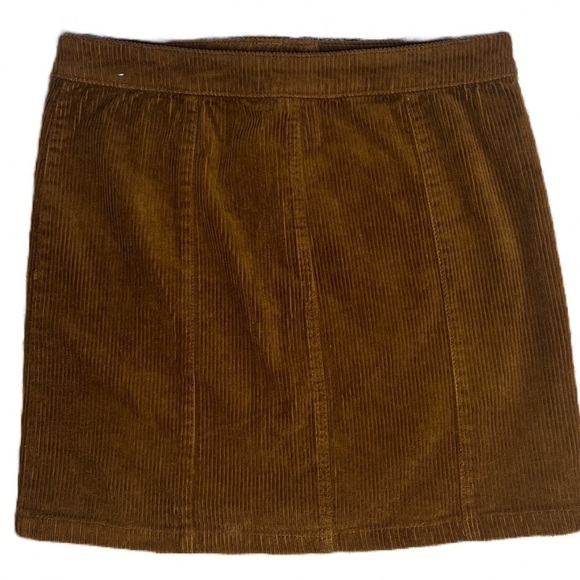 Blue Spice Brown Corduroy Mini Skirt Size 5 - Picture 2 of 5
